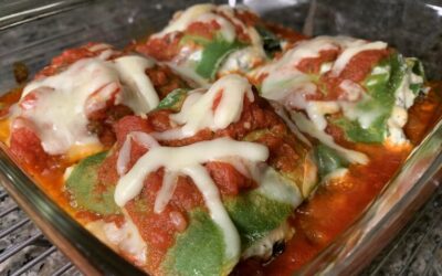 Green lasagna roll ups (Happy St Patrick’s Day!☘️)