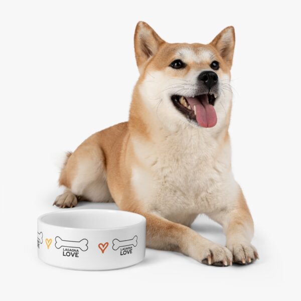Mealtime Just Got a Whole Lot Lovelier with the Lasagna Love Dog Bowl! 💛🐾🍝 - Image 3