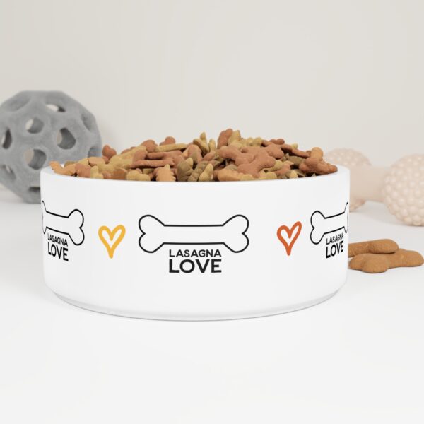 Mealtime Just Got a Whole Lot Lovelier with the Lasagna Love Dog Bowl! 💛🐾🍝