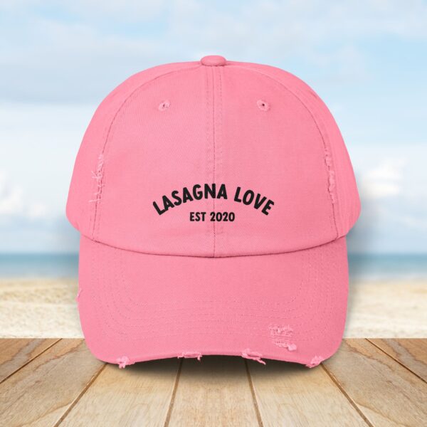 Vintage Lasagna Love Logo Distressed Cap - Image 5