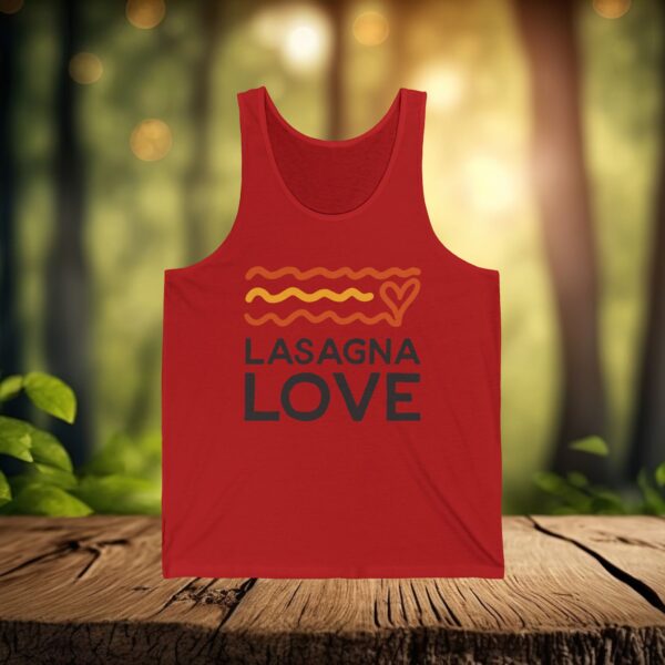 Unisex Lasagna Love Jersey Tank - Image 4