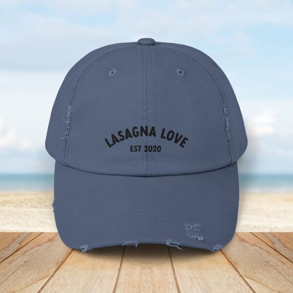 Vintage Lasagna Love Logo Distressed Cap - Image 4