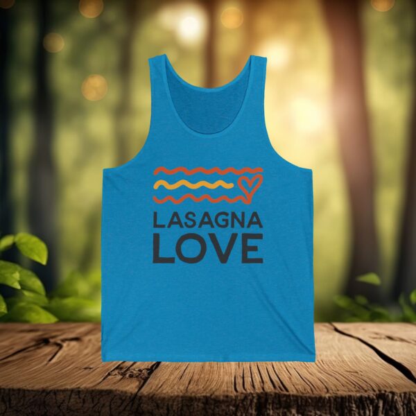 Unisex Lasagna Love Jersey Tank - Image 2