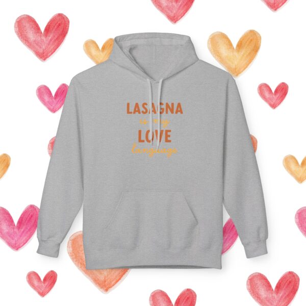 Unisex Lasagna Is My Love Language Softstyle Fleece Hoodie - Image 2