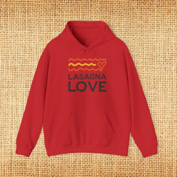 Unisex Lasagna Love  Hooded Sweatshirt (Available in 4 Colors) - Image 5