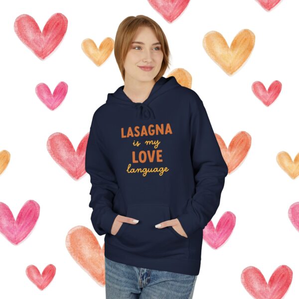 Unisex Lasagna Is My Love Language Softstyle Fleece Hoodie - Image 5