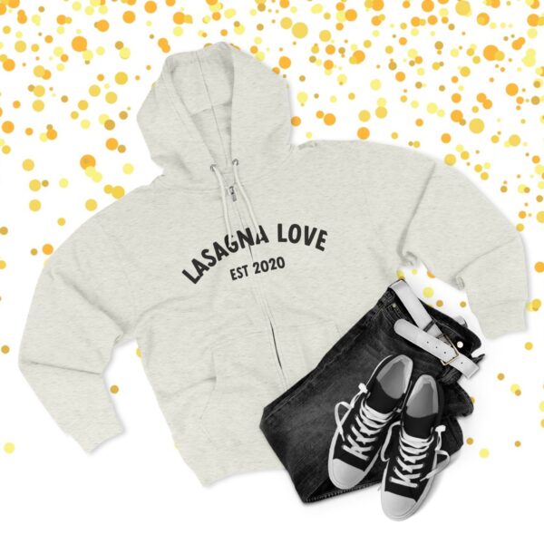 Lasagna Love Zip Front Hoodie – 5th Birthday Edition 🎉