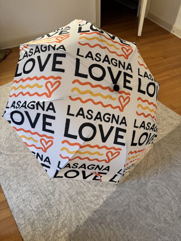 Lasagna Love Umbrella – Stay Dry, Stay Kind! ☔💛 - Image 2