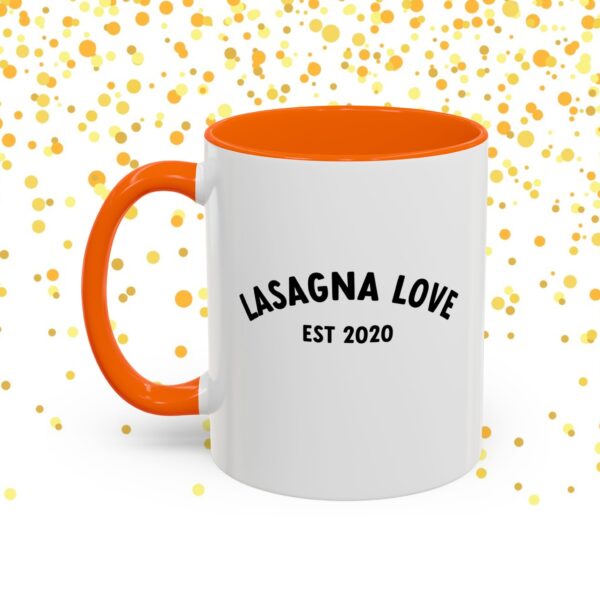 Lasagna Love 5th Birthday Colorful Accent Mug 🎉