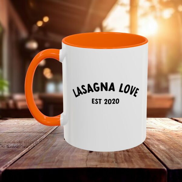 Lasagna Love 5th Birthday Colorful Accent Mug 🎉