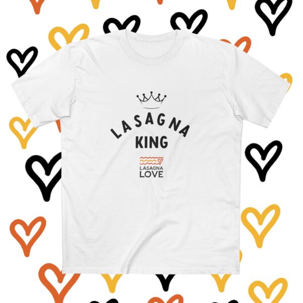 Men's Lasagna King Staple Tee Shirt - Image 3
