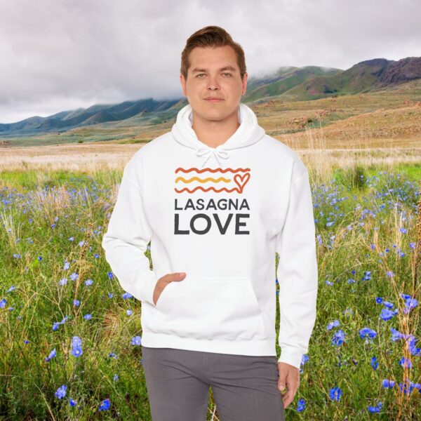 *Australia Edition*  🇦🇺💛  Snuggle Up in Style with the Lasagna Love Unisex Hooded Sweatshirt! 💛🍝 - Image 2