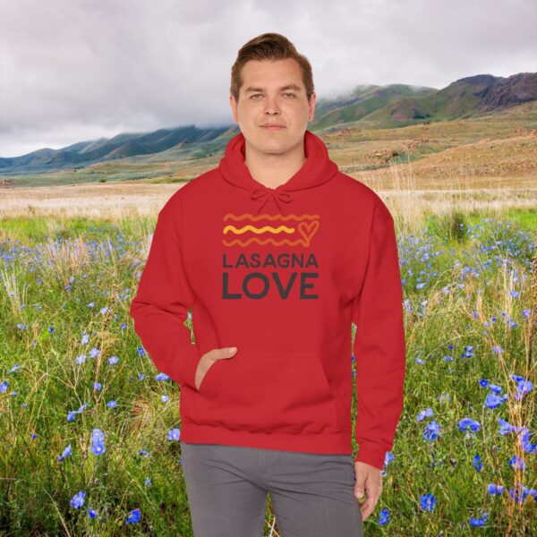 *Australia Edition*  🇦🇺💛  Snuggle Up in Style with the Lasagna Love Unisex Hooded Sweatshirt! 💛🍝 - Image 7