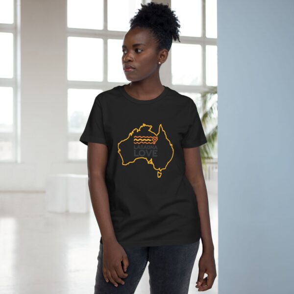 🇦🇺 Show your Aussie spirit 🐨 and spread kindness 💛 with the Lasagna Love Women's Tee 👕. - Image 6