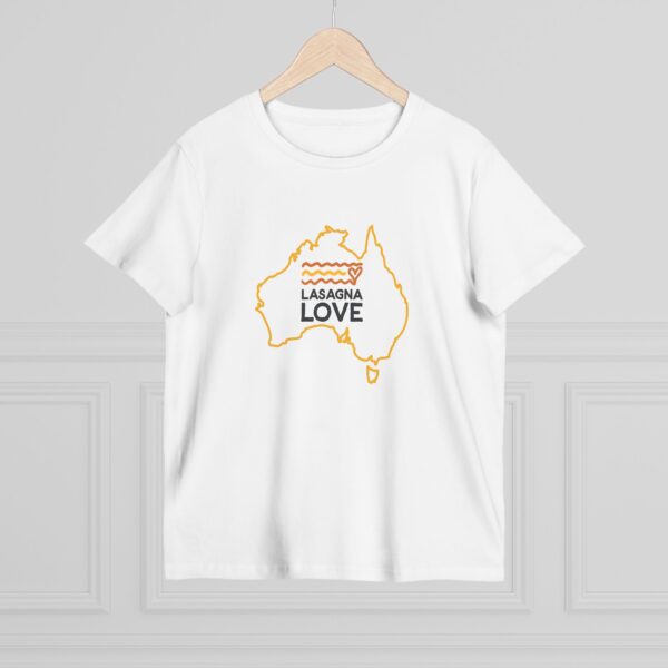 🇦🇺 Show your Aussie spirit 🐨 and spread kindness 💛 with the Lasagna Love Women's Tee 👕. - Image 2