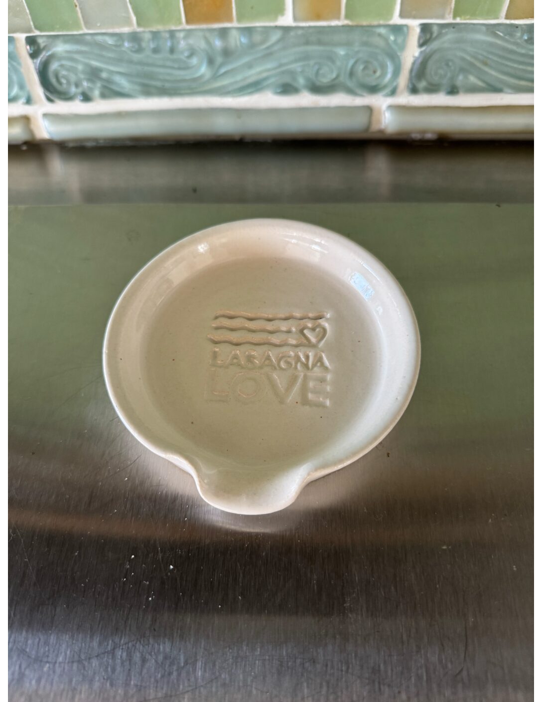 Lasagna Love Spoon Rest – 🍅🥄 Keep Your Ladle Cozy, 💛 Spread Kindness, 🍝 Serve Up Love!