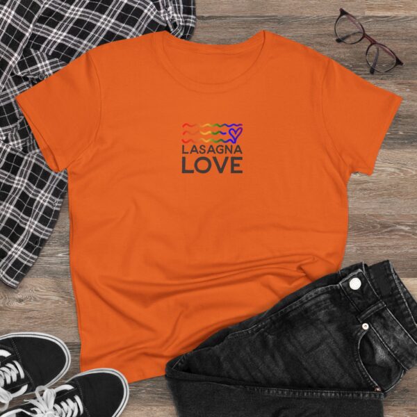 Women's Lasagna Love Pride Tee 🌈🧡 Celebrate Love, Feed with Pride - Image 3