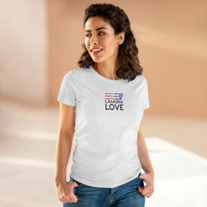 Women's Lasagna Love Pride Tee 🌈🧡 Celebrate Love, Feed with Pride
