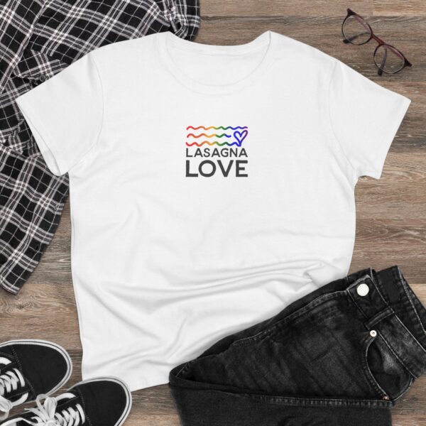 Women's Lasagna Love Pride Tee 🌈🧡 Celebrate Love, Feed with Pride - Image 2