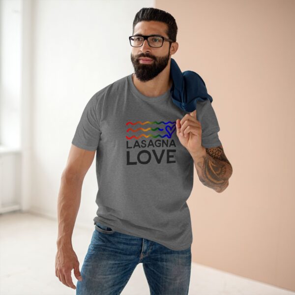 Men's Lasagna Love Pride Tee 🌈🧡 Celebrate Love, Feed with Pride - Image 4