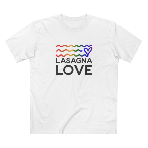 Men's Lasagna Love Pride Tee 🌈🧡 Celebrate Love, Feed with Pride - Image 2