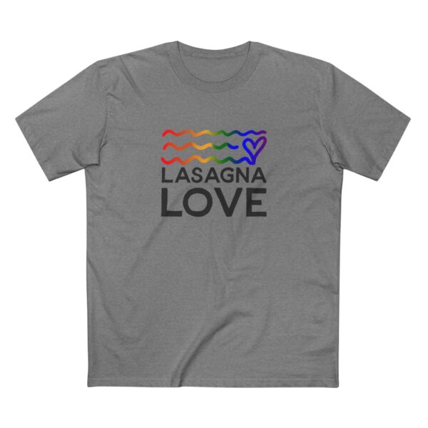 Men's Lasagna Love Pride Tee 🌈🧡 Celebrate Love, Feed with Pride - Image 3