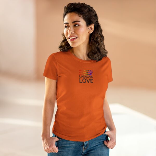 Women's Lasagna Love Pride Tee 🌈🧡 Celebrate Love, Feed with Pride - Image 4
