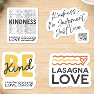 Show Your Lasagna Love Spirit 🧡🍝✨ — Stickers That Give Back 💪🎉