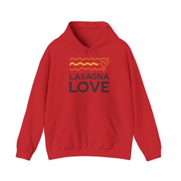 *For Australia Residents*  🇦🇺💛  Snuggle Up in Style with the Lasagna Love Unisex Hooded Sweatshirt! 💛🍝 - Image 12