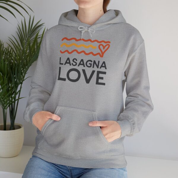 *For Australia Residents*  🇦🇺💛  Snuggle Up in Style with the Lasagna Love Unisex Hooded Sweatshirt! 💛🍝 - Image 2
