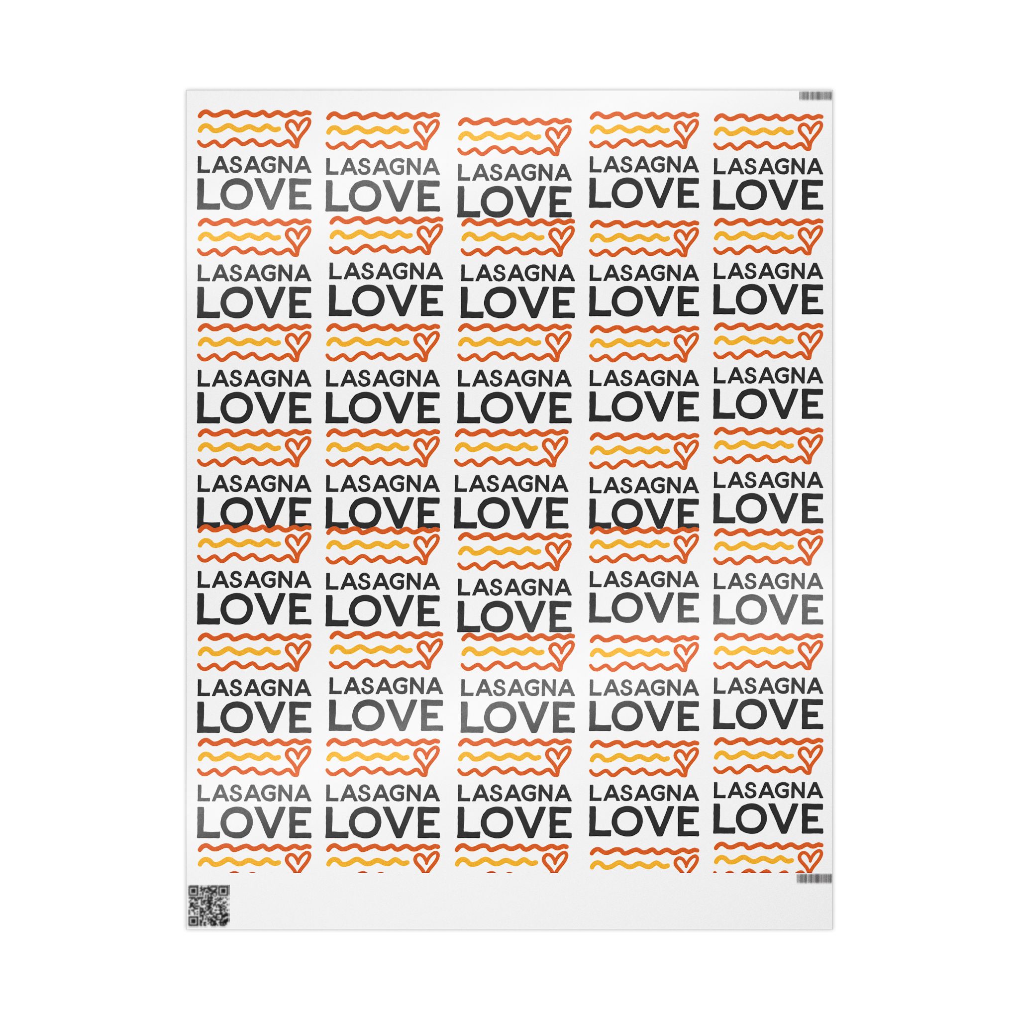 Wrap the Season in Kindness ππ β Limited Edition Lasagna Love Gift Wrap 30 x 36 Sheet - Image 2