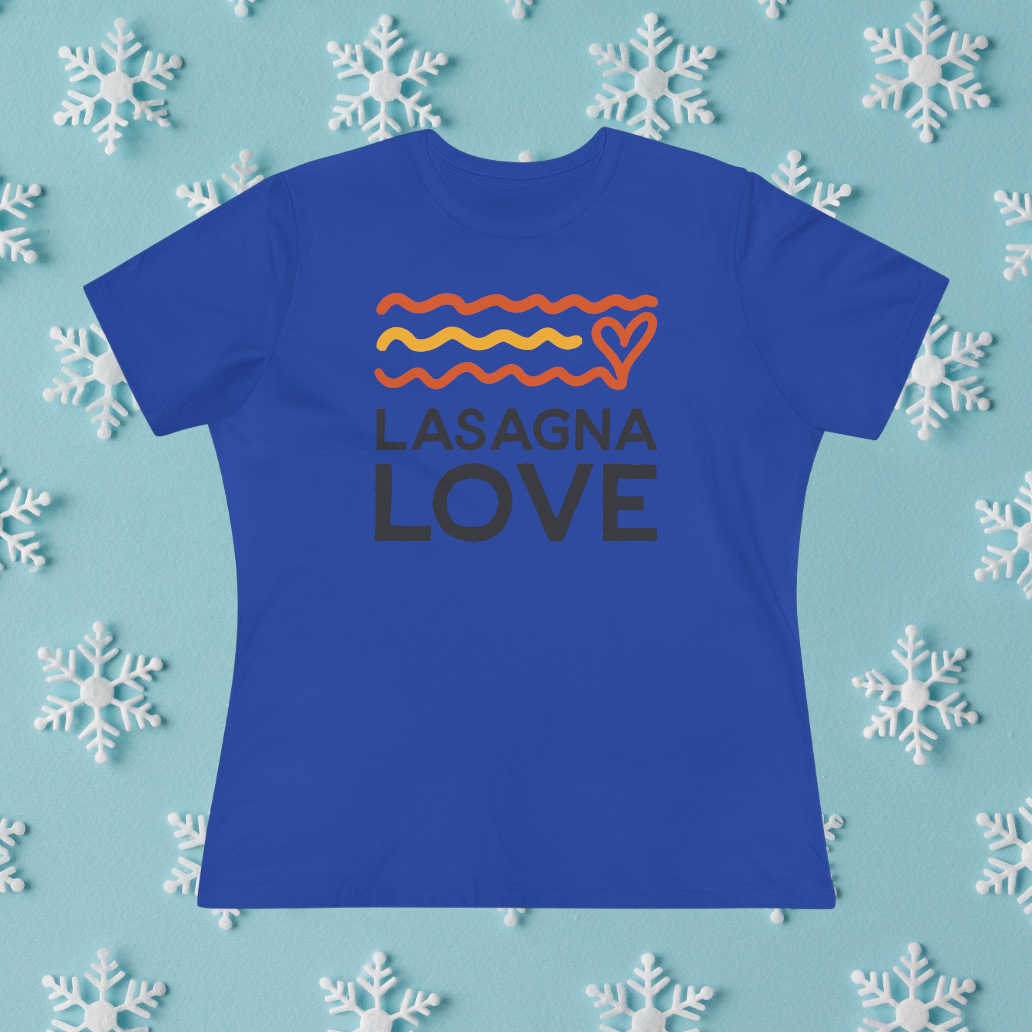 Effortless Style and Comfort with the Lasagna Love Women’s Premium Favorite Tee! 💛🍝 - Image 7