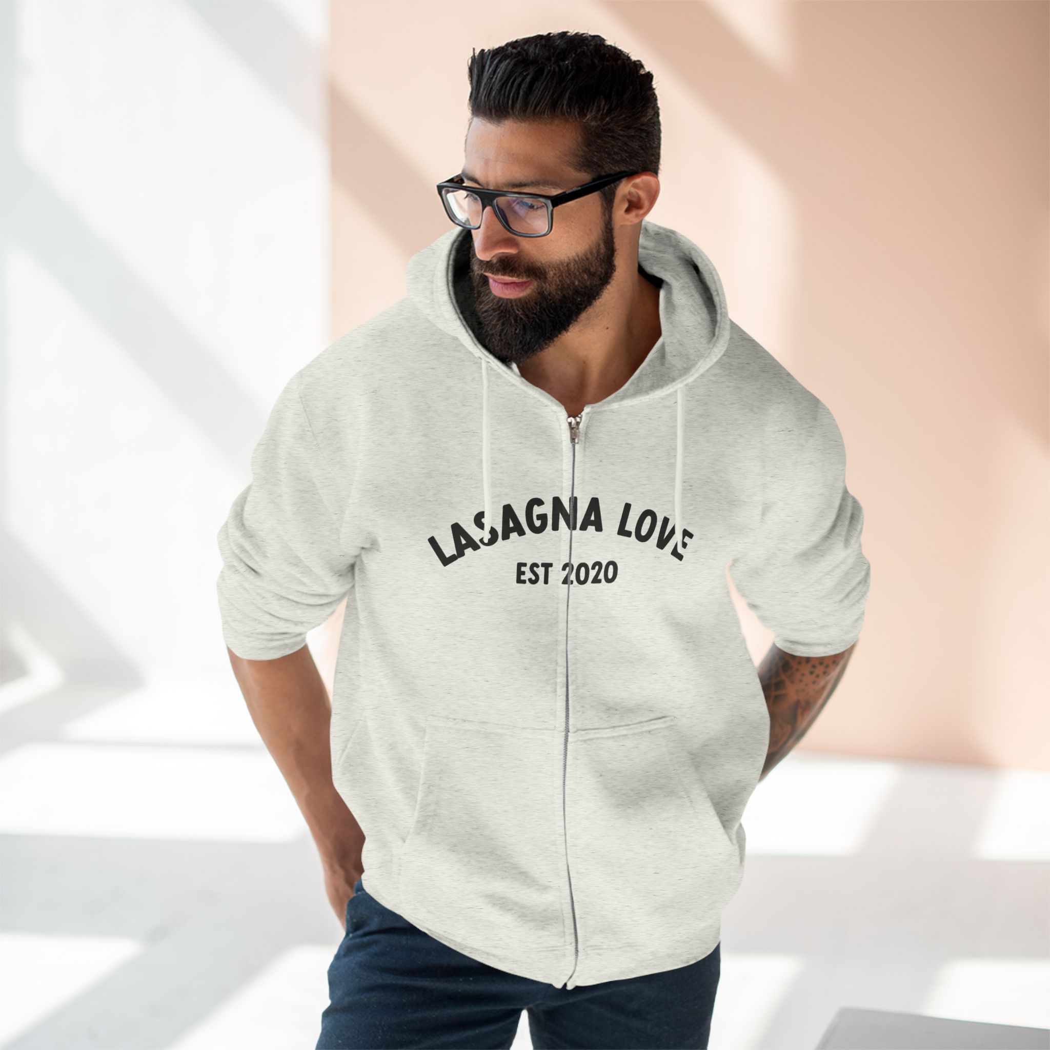 Zip Into Kindness 💛🍝 — Lasagna Love Unisex Hoodie - Image 8