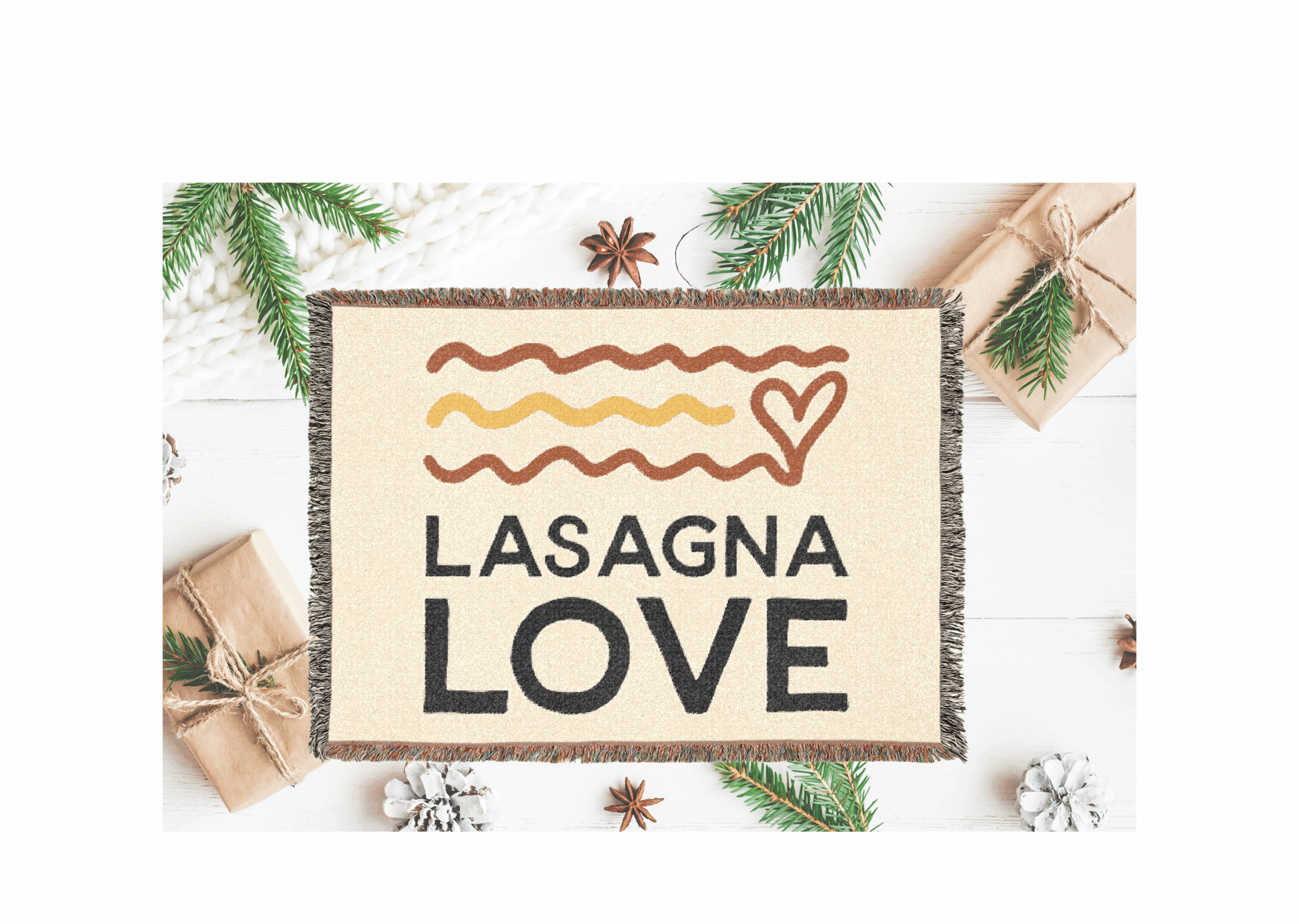 π Lasagna Love Woven Blanket π§Άπβ¨  Wrap yourself in kindness β literally! π€π