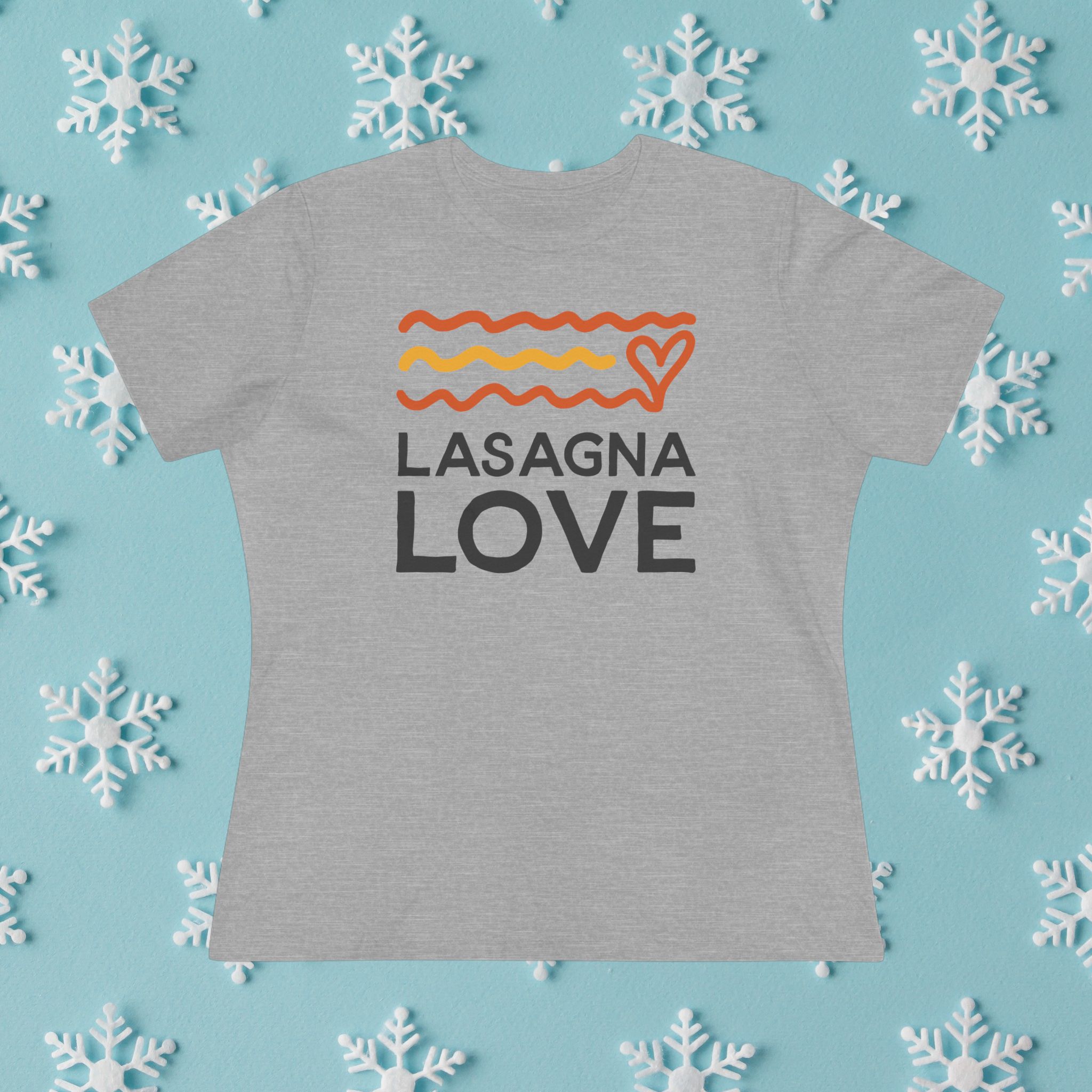 Effortless Style and Comfort with the Lasagna Love Women’s Premium Favorite Tee! 💛🍝 - Image 4