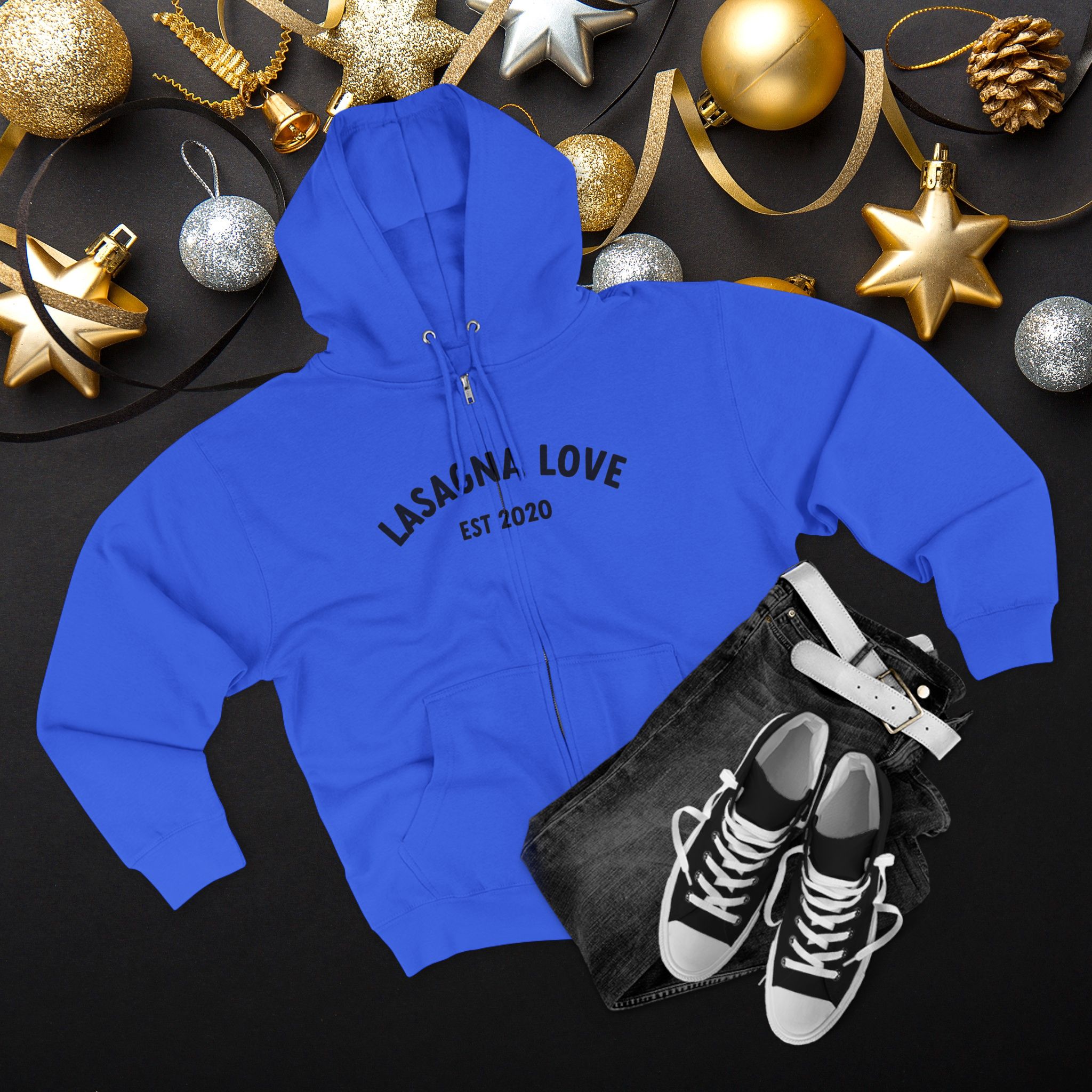 Zip Into Kindness 💛🍝 — Lasagna Love Unisex Hoodie - Image 4