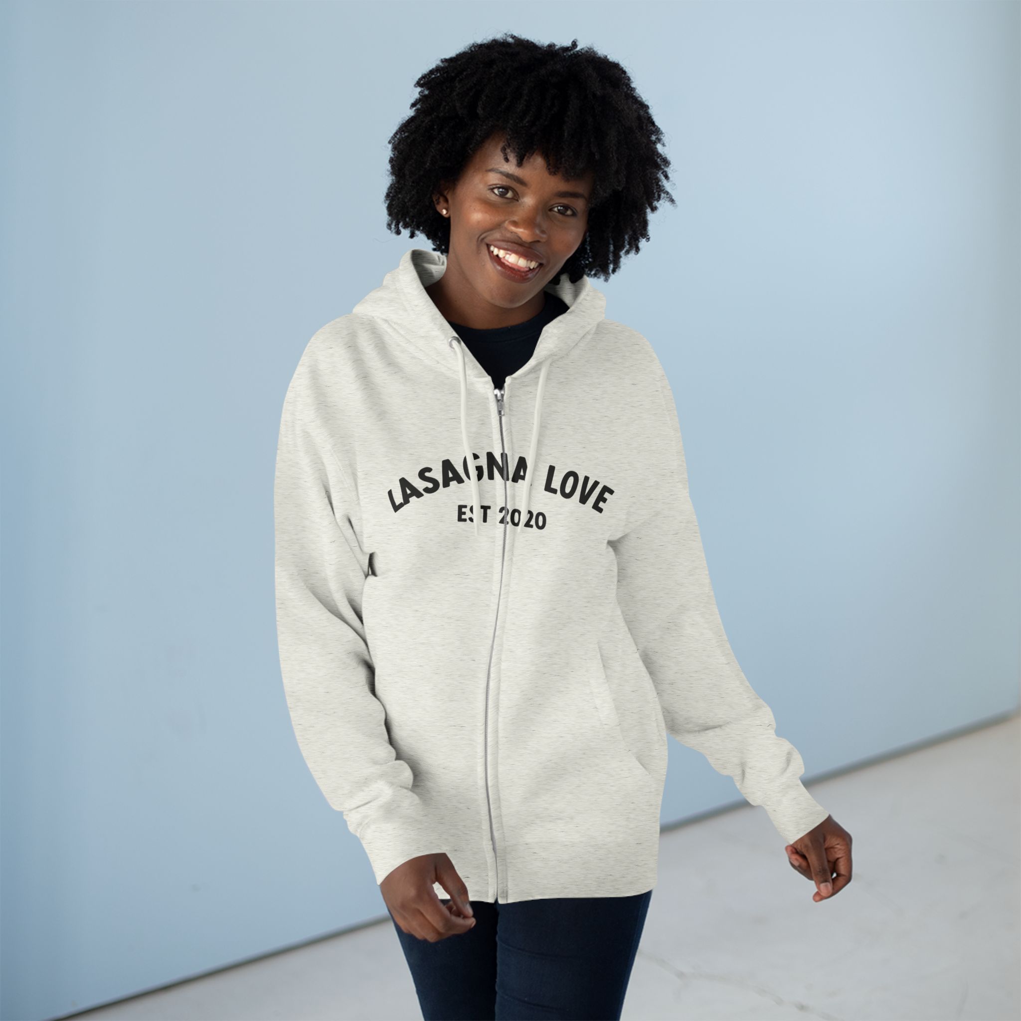 Zip Into Kindness 💛🍝 — Lasagna Love Unisex Hoodie - Image 9