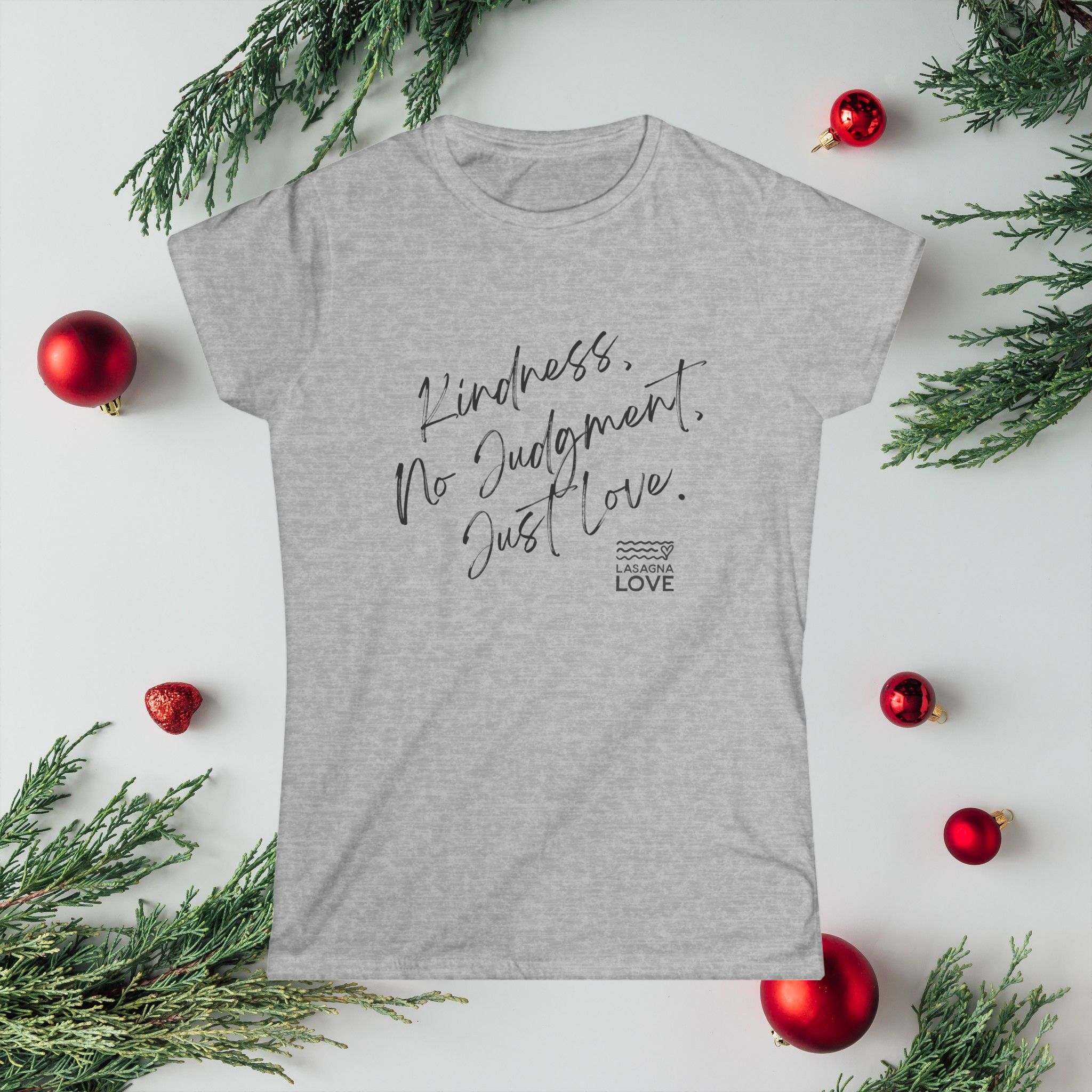 Women's Kindness ๐ค, No Judgment, Just Love ๐งก Tee Shirt ๐จโ๐ณ ๐