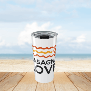 💛 Kindness on the Go — Lasagna Love 20oz Tumbler ☕️🍝