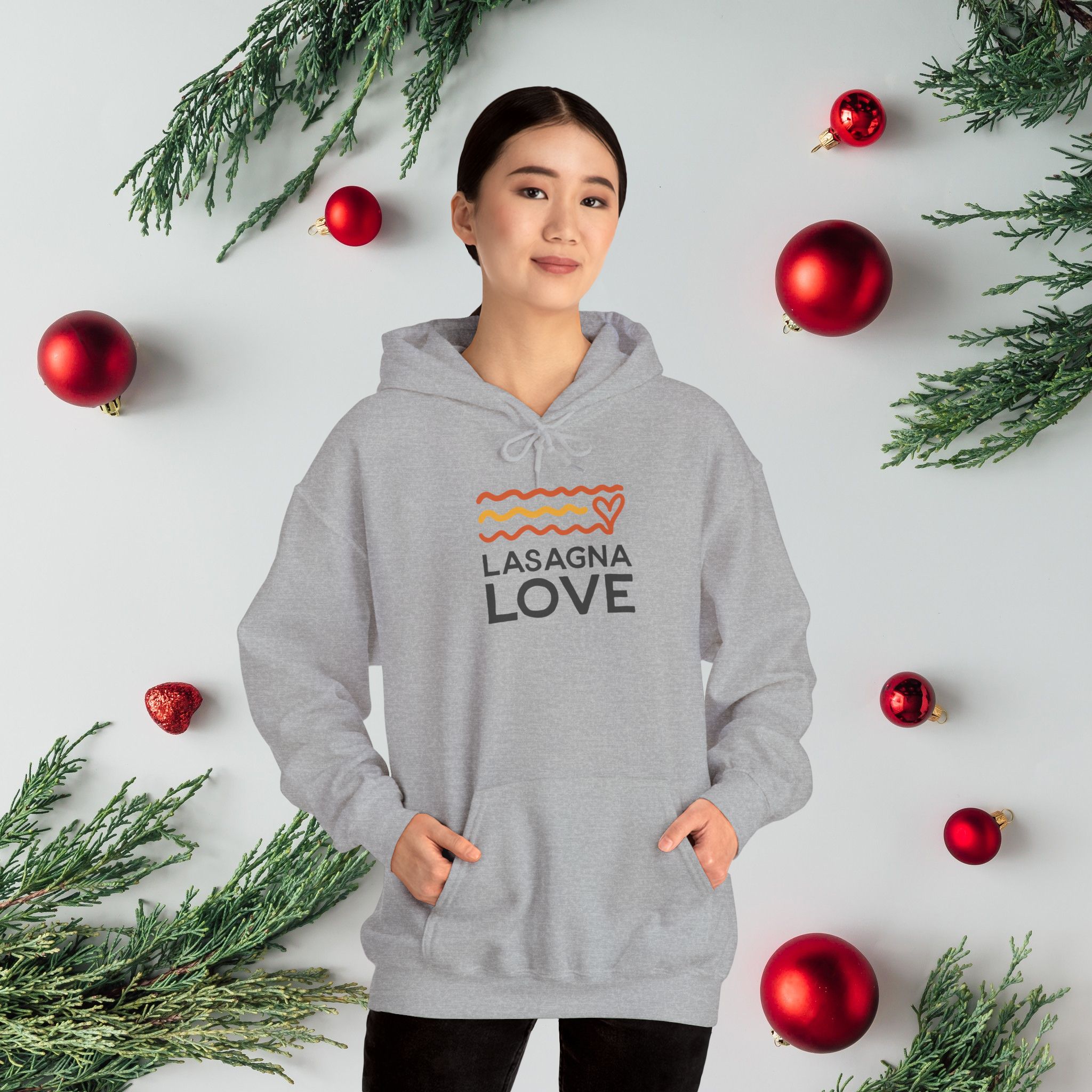 Snuggle Up in Style with the Lasagna Love Unisex Hooded Sweatshirt! ππ - Image 2
