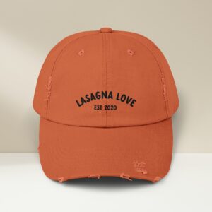 Vintage Lasagna Love Distressed Logo Cap 🧢🧡