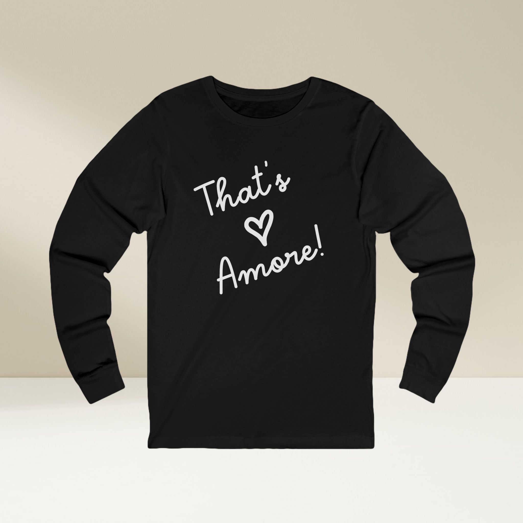 Thatβs Amore π€π Unisex Long Sleeve Tee β Logo on Back | Lasagna Love - Image 3