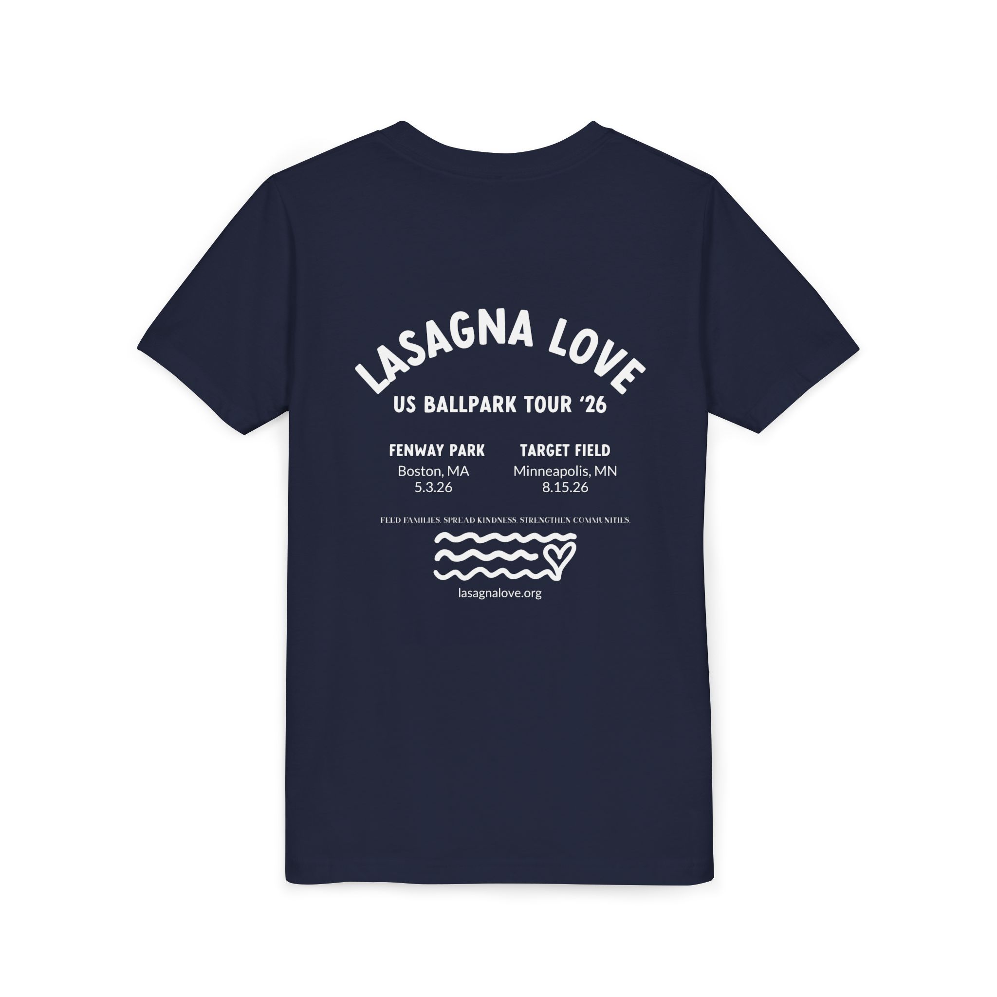 Youth - Lasagna Love at Fenway Park – Community Day Shirt (2026 Ballpark Tour Edition) - Image 7