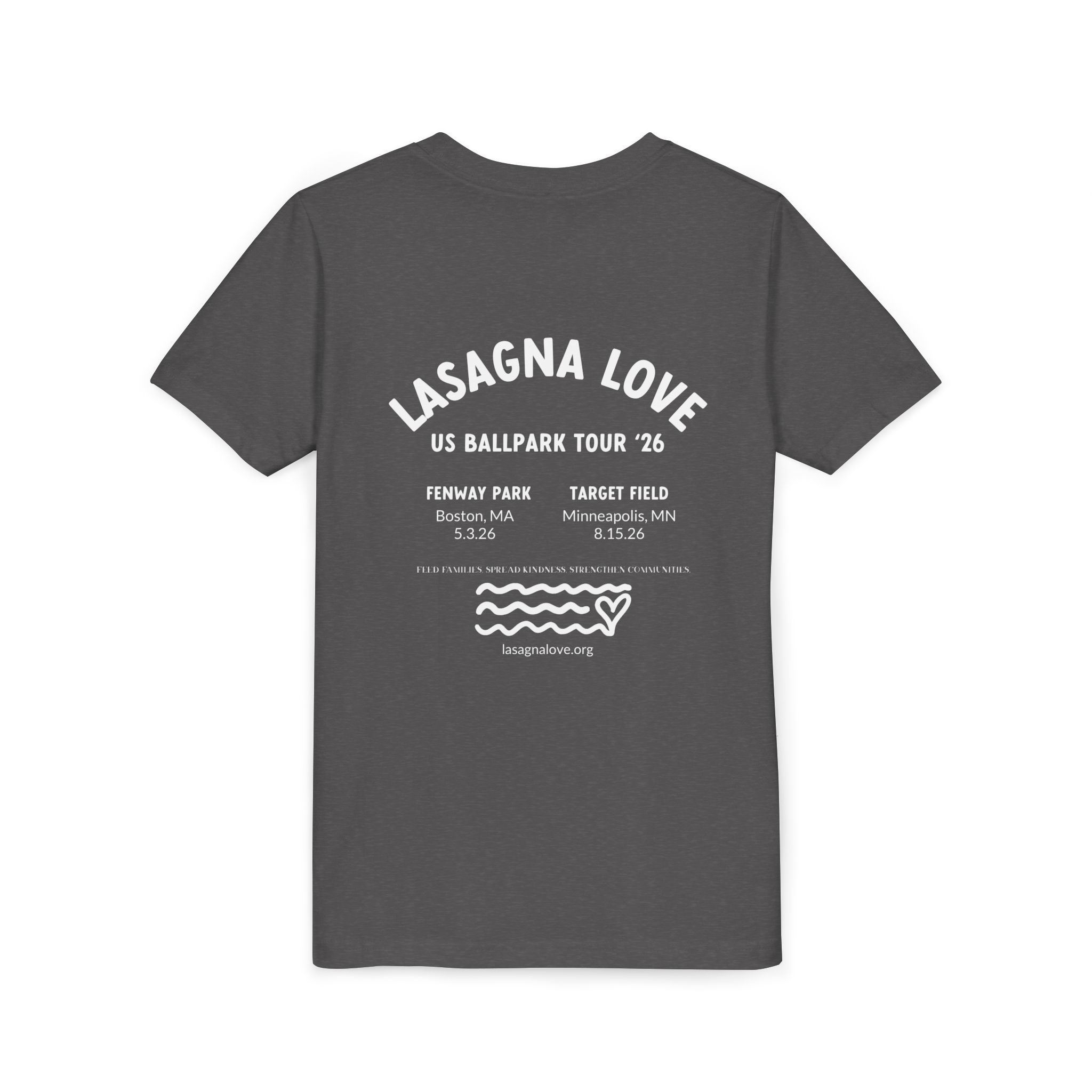 Youth - Lasagna Love at Fenway Park – Community Day Shirt (2026 Ballpark Tour Edition) - Image 5