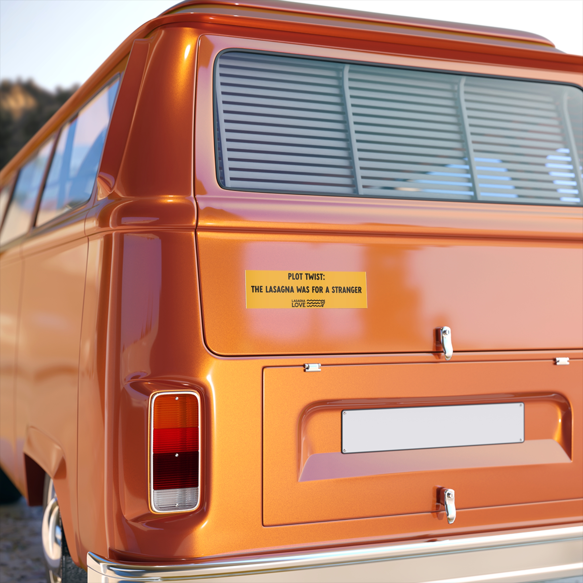 Bumper Sticker — "Plot Twist: The Lasagna Was For A Stranger" - Image 3