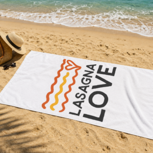 🏖️ Lasagna Love Beach Towel