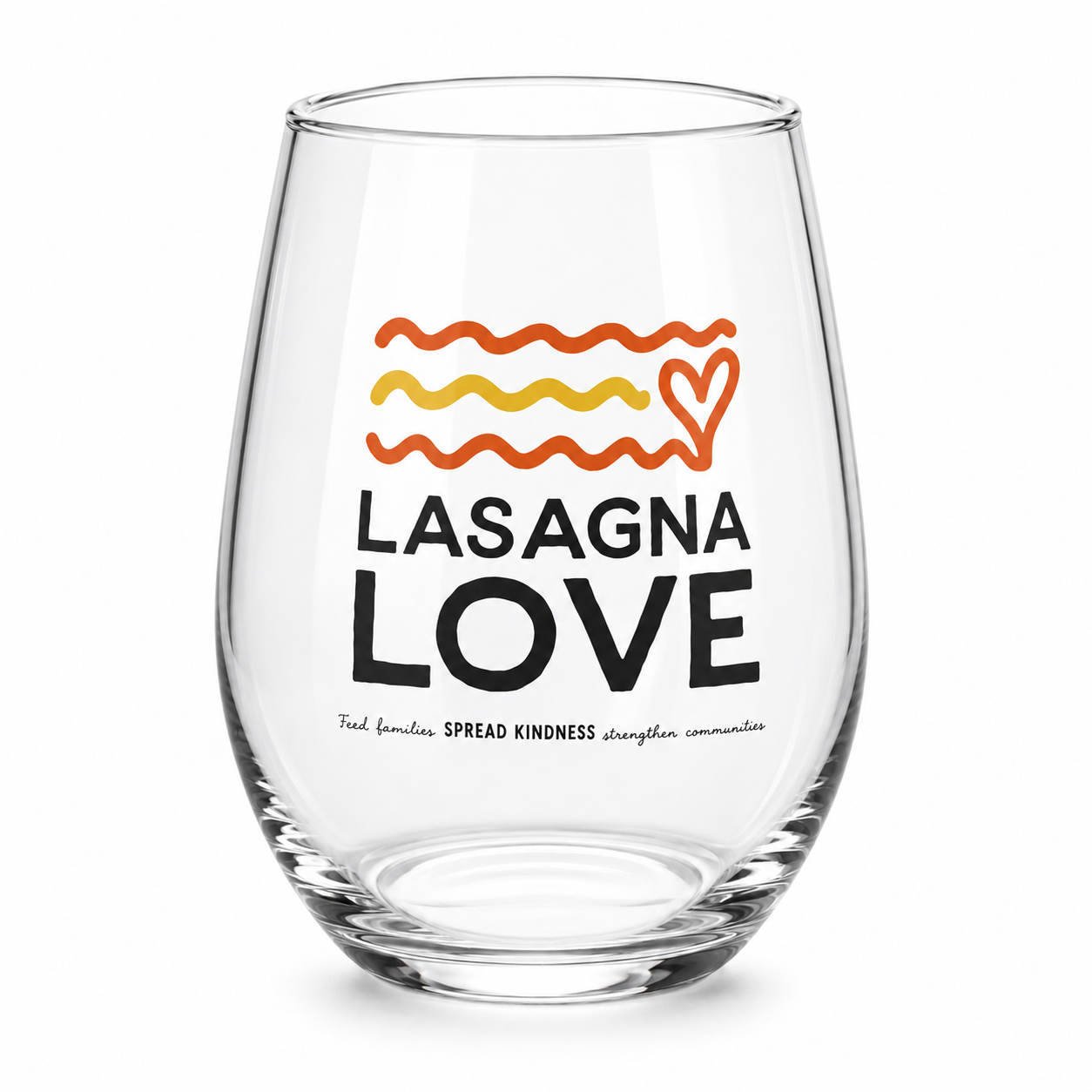 ๐ท๐งก Lasagna Love Stemless Wine Glass (Pair with Old York Cellars Customized LL Wines!) - Image 2