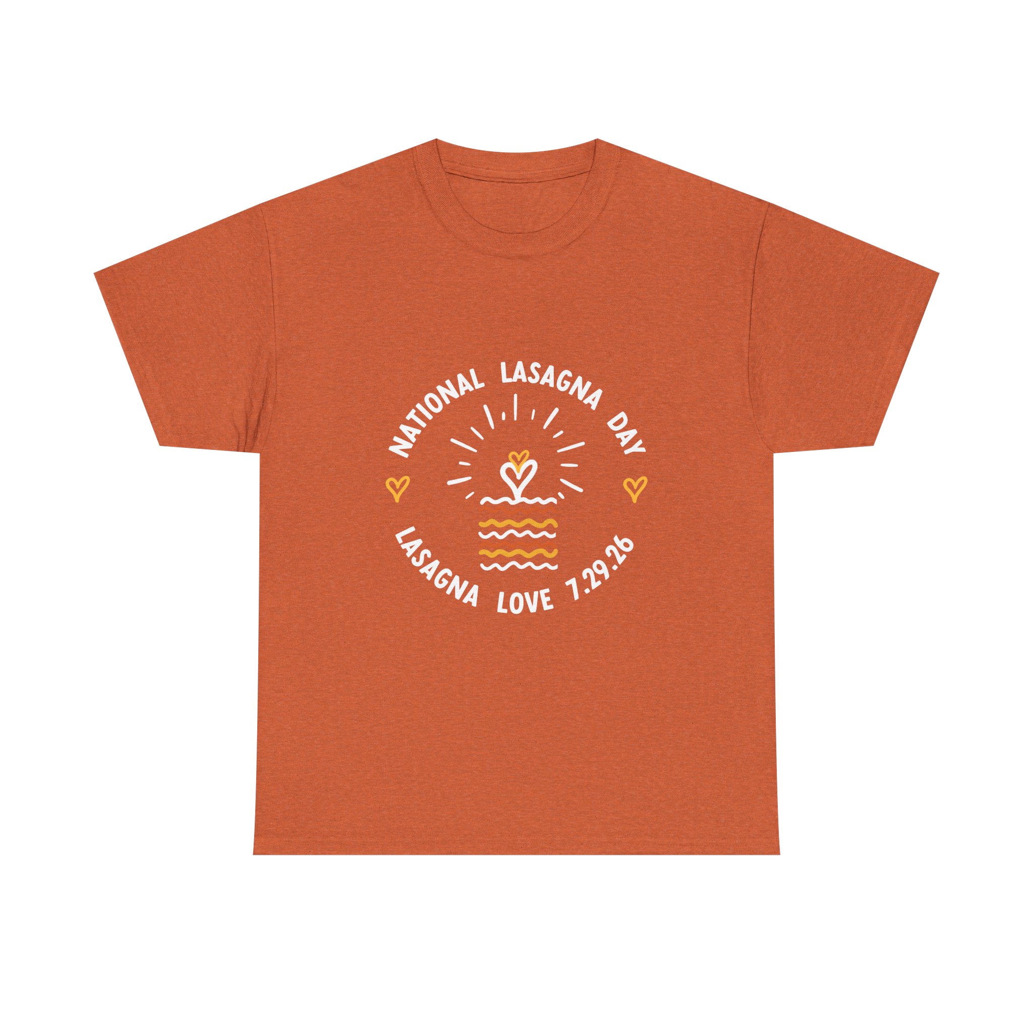 Unisex National Lasagna Day Heavy Cotton Tee - Image 2