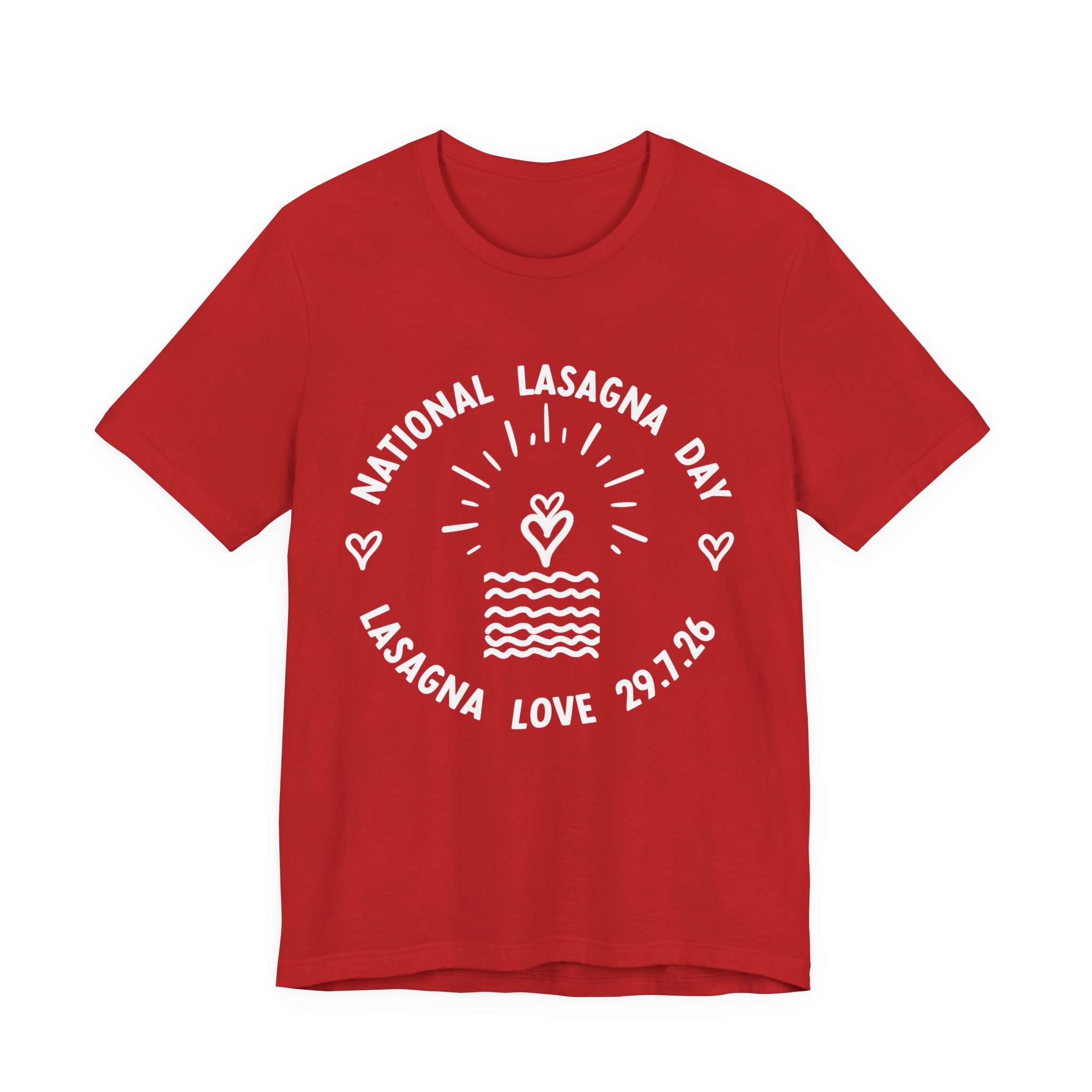 🇦🇺 National Lasagna Day 2026 Unisex Celebration Tee | Australia Residents ❤️ - Image 2