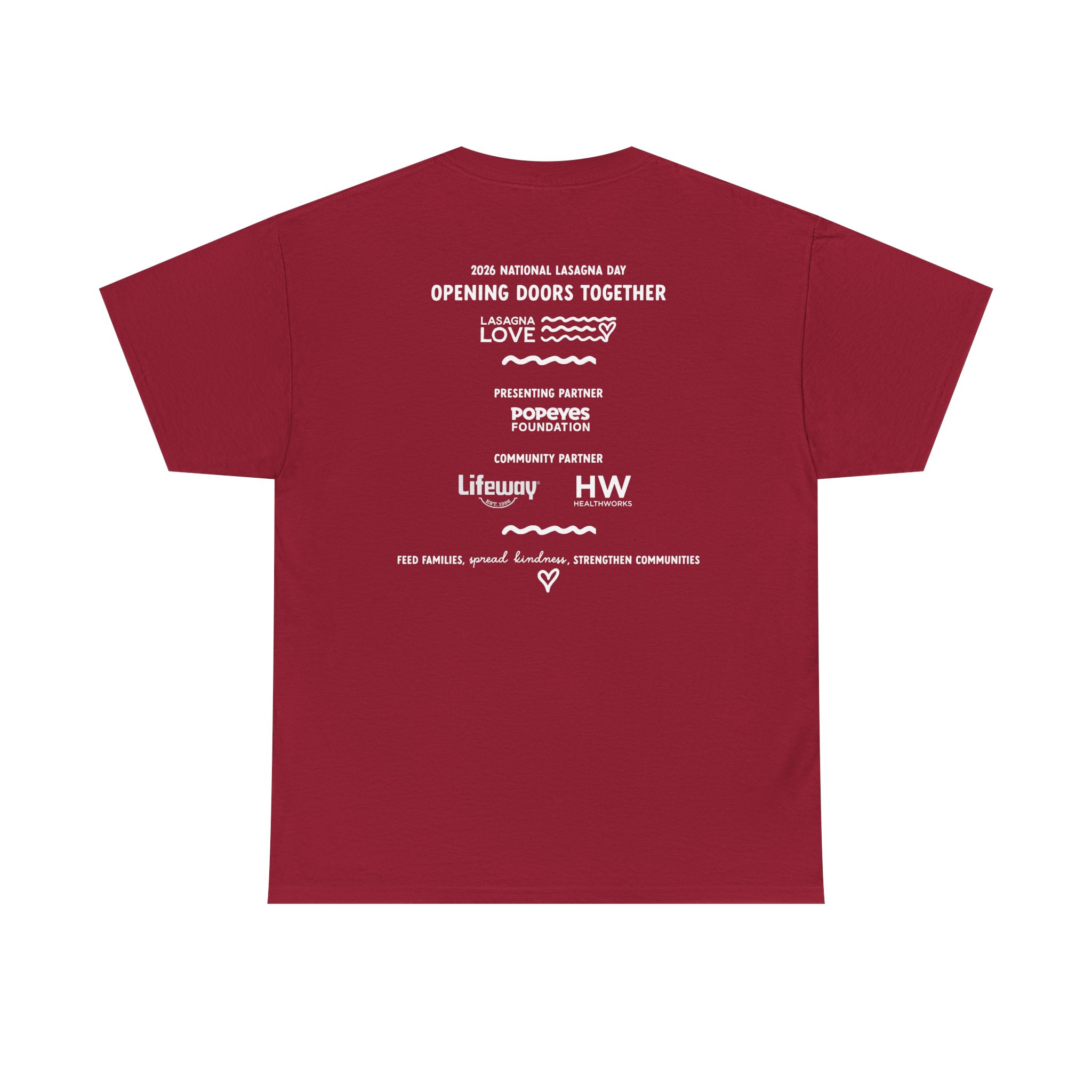 Unisex National Lasagna Day Heavy Cotton Tee - Image 3
